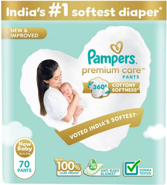 Pampers Premium Care Pants With 360 Cottony Softness - New Born