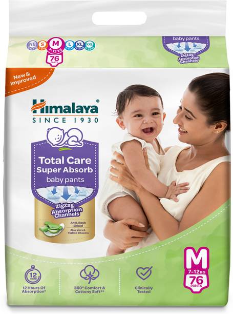 HIMALAYA Total Care Super Absorb Baby Pants Diaper Pant Diapers - M