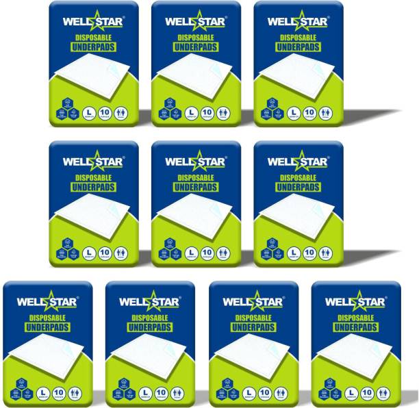 Wellstar Underpads | Large 60 x 90 cm Adult Diapers - L