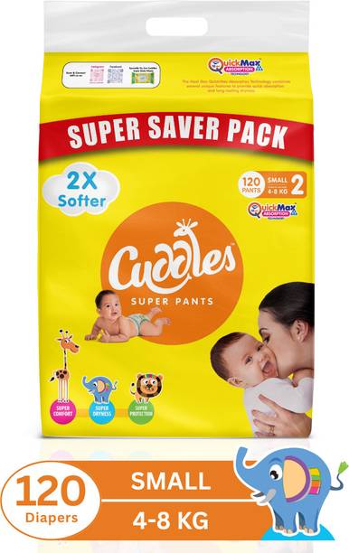 Cuddles - Super Pants Super Saver Pack Pant Style Diaper - S