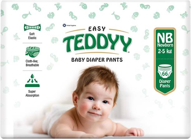TEDDYY Easy Diaper Pants with Rash Protection and 3x Faster absorption Technology - New Born