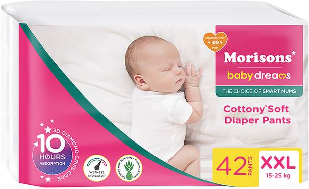 Morisons Baby Dreams Cottony Soft Diaper Pants - XXL