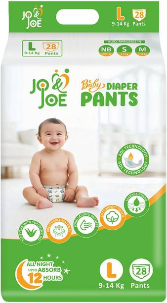 Jo & Joe Baby Diaper Pants, 12hrs Absorption, ADL Technology, Large (9-14kg), Pack of 1 - L