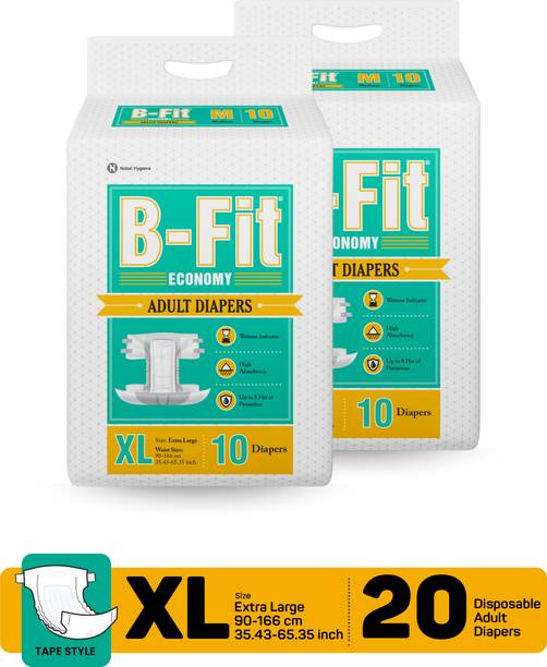B-FIT Adult Diaper Economy Tape Style Adult Diapers - XL