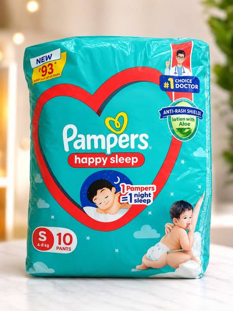 Pampers Complete Skin Comfort Pants, Anti-rash blanket, Lotion with VitaminE & Aloe Vera Pant Diapers - S