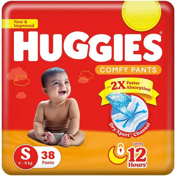 Huggies Baby Diaper Faster Absorption Small Size Comfy Pant Diapers - S