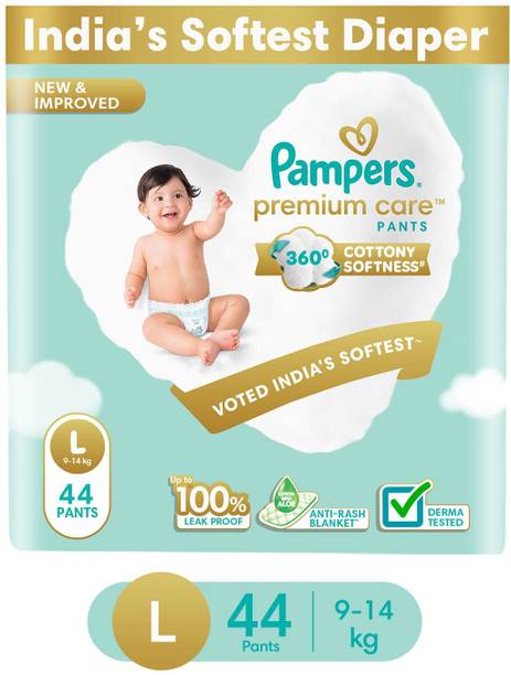 Pampers Premium Care Diaper Pants with 360 Cottony Softness - L