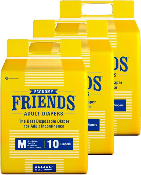 FRIENDS Economy Tape Type Adult Diapers - M