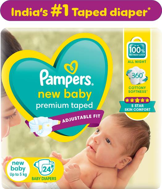 Pampers Active Baby Tape Diapers - New Born