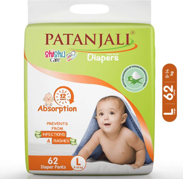 PATANJALI Shishucare Baby Diapers - Large - 62 - L