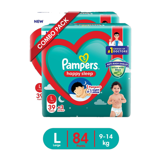 Pampers Happy Sleep Pant Diapers - L