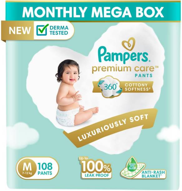 Pampers Premium Care Diaper Pants with 360 Cottony Softness - M