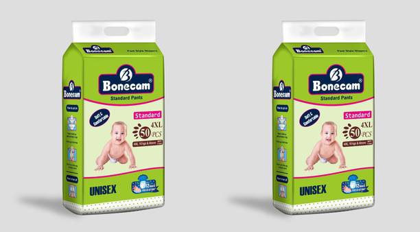 Bonecam Standard Pants 4XL Diapers – 50 Pcs | Soft, Comfortable - Pack of 2 (20-25 kg) - XXXL