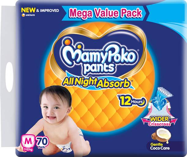 MamyPoko Pants All Night Absorb,Coco Care & 12hr Leakage Protection - M