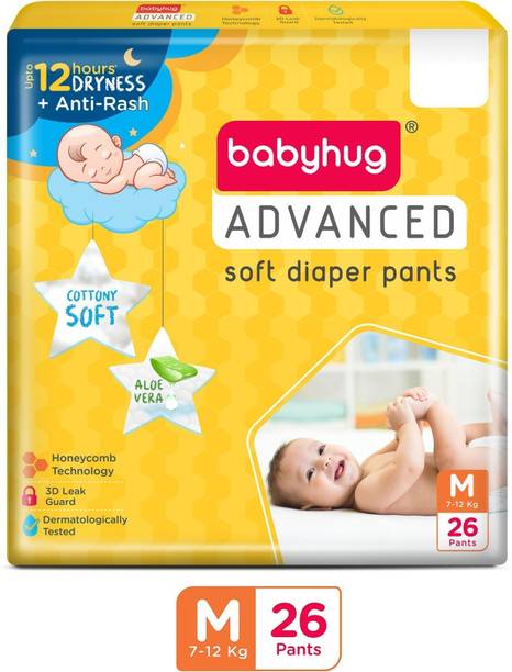 babyhug Advanced Pant Style Diaper Medium (M) Size M-26 - M