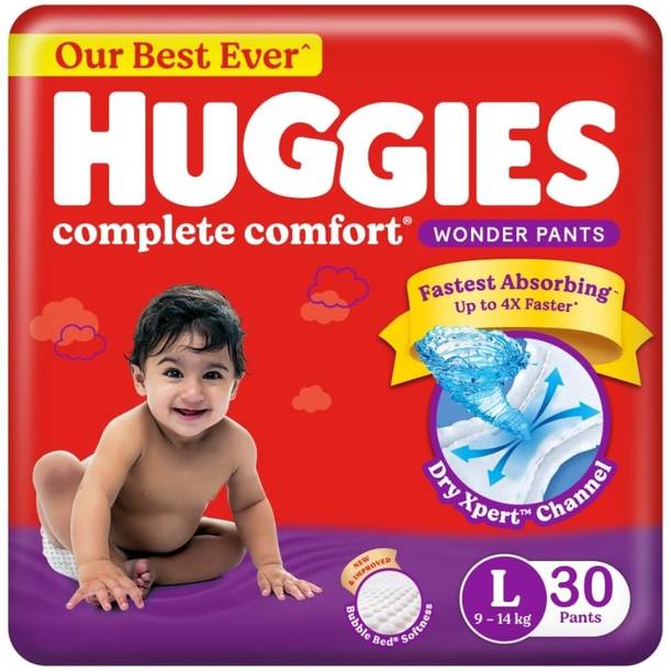 Huggies Comfort Wonder Pants - Large (30 Pieces) Pant Diapers - L