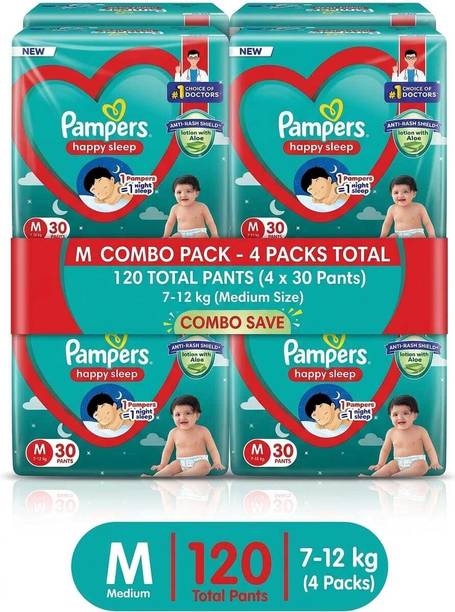 Pampers PM-M30X4 Pant Diapers - M