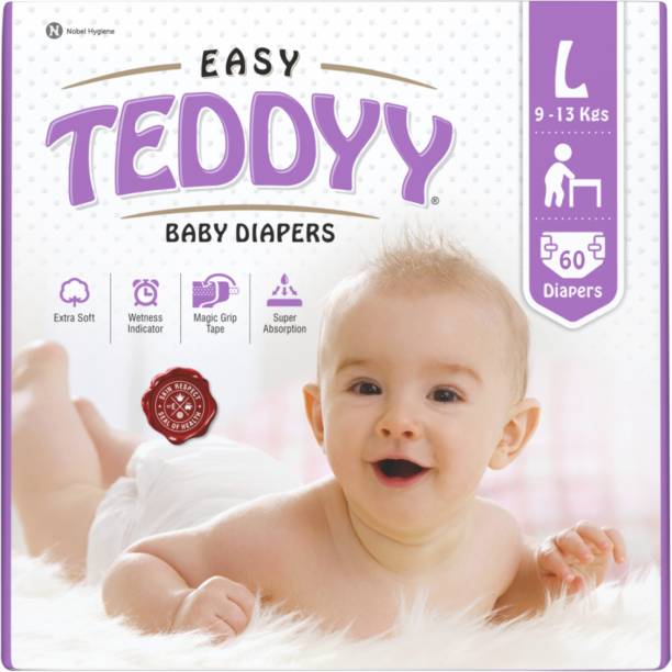 TEDDYY EASY Baby Tape Diapers - L