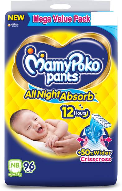 MamyPoko Pants All Night Absorb NB96 - New Born