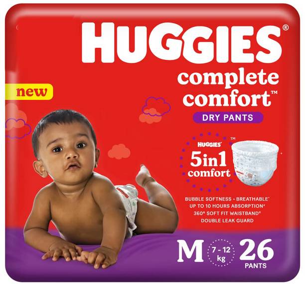 Huggies Wonder Pants with Bubble Bed Technology Diapers - M