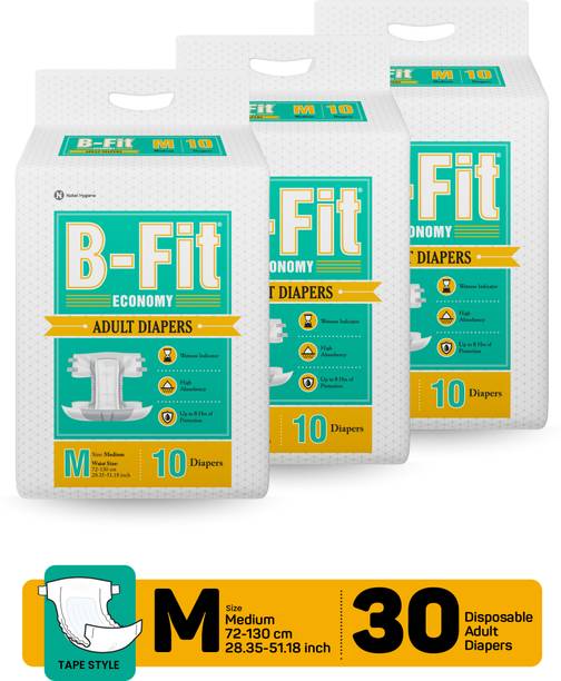 B-FIT Adult Diaper Economy Tape Style Adult Diapers - M