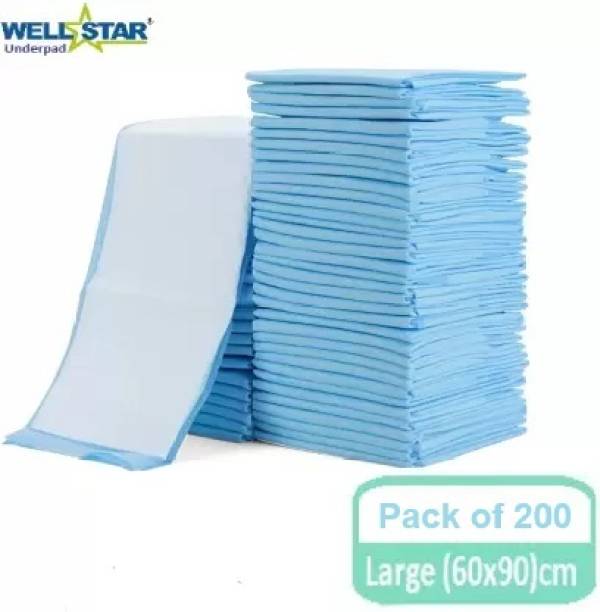 Wellstar Underpads in 200 pcs bulk packing large size 60X90 Adult Diapers - L