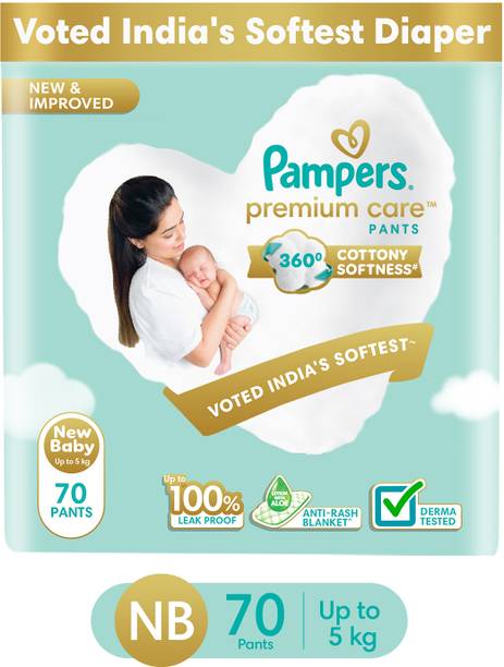 Pampers Premium Care Pants with 360 Cottony Softness - New Born
