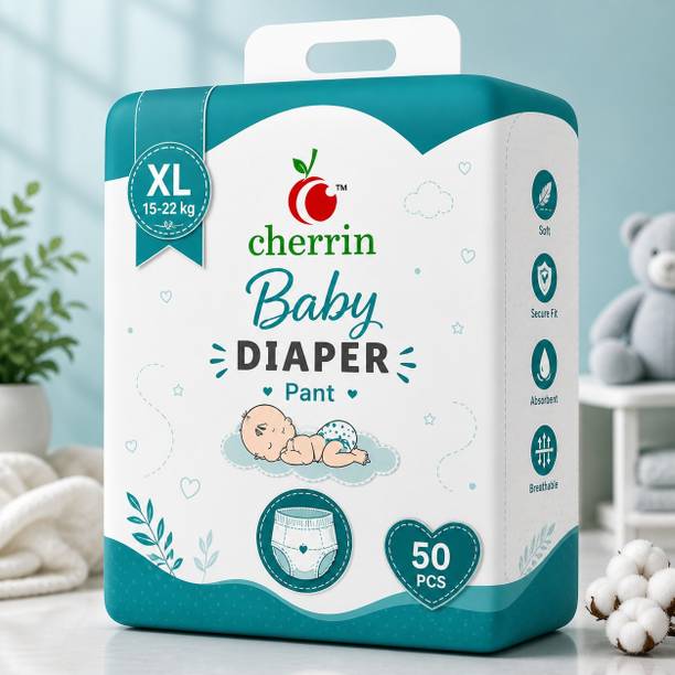 cherrin Disposable Diapers for Infants Comfortable Secure Fit - XL