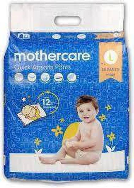 Mothercare Quick Absorb Diaper Pants, Large (9-14 Kg), 42 Count, Anti Rash Layer - L