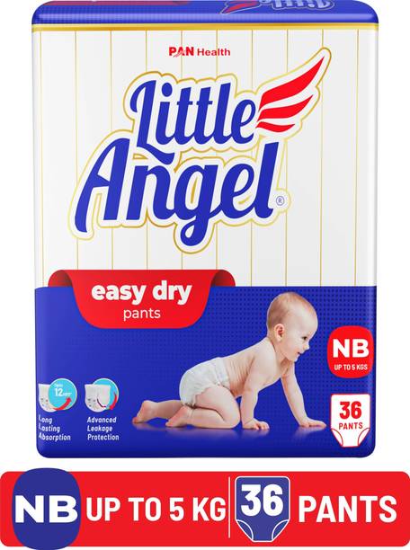 Little Angel Easy Dry Pull-up Diaper Pants NB/XS Size, up to 5 kgs - New Born