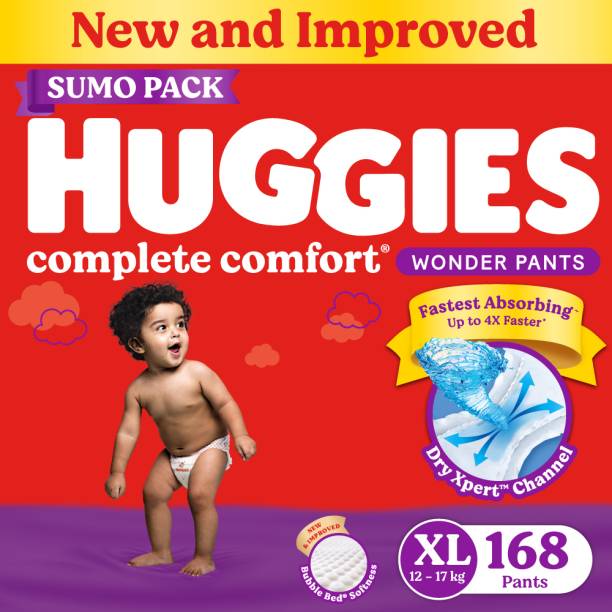 Huggies Complete Comfort Wonder Pants, India's Fastest Absorbing Diaper | - XL