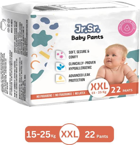Jr. Sr. Baby Diaper Pants with Advanced Leak Protection | Soft & Comfortable | Pack of 1 - XXL