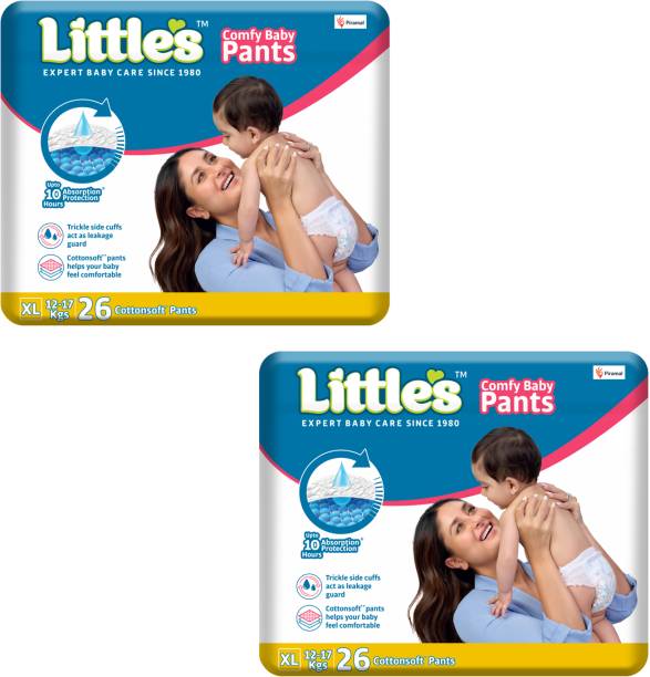 Little's Comfy Baby Pants, Standard, Extra Large With 10 Hours Absorption Protection - XL
