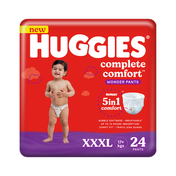 Huggies Complete Comfort Wonder Pants, with 5in1 Comfort - XXXL