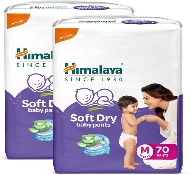 HIMALAYA Soft Dry Baby Pants Diaper | Ultra Absorbent Leak-Proof Pant Diapers - M