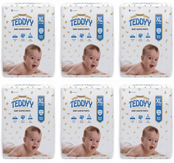 TEDDYY Baby Premium Extra Large Diaper Pants 84 Count - XL
