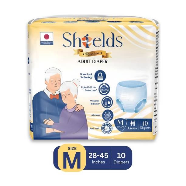 Shields Premium Pant Style | Pack of 1 | Adult Diapers - M