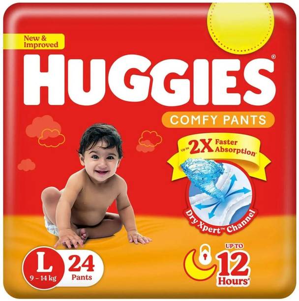 Huggies Pant Style Baby Diapers (Diaper_L_24pcs) Pant Diapers - L