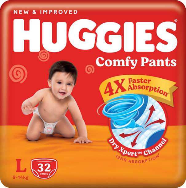 Huggies Comfy Baby Pant Diapers - L