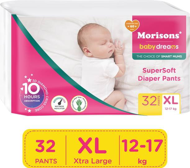 Morisons Baby Dreams Super Soft Diaper Pants - Xtra Large - XL