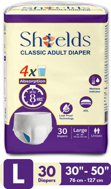 Shields Classic Adult Diapers | Pant Style | Pack of 1 Adult Diapers - L