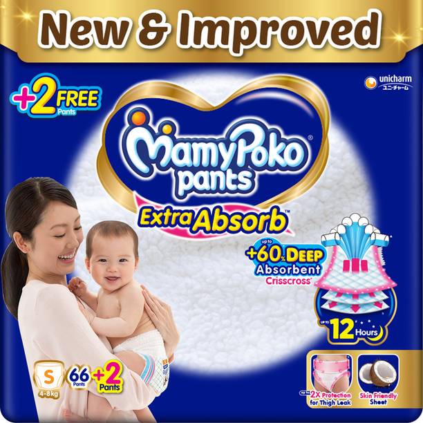 MamyPoko Extra Absorb Small 66+2 - S