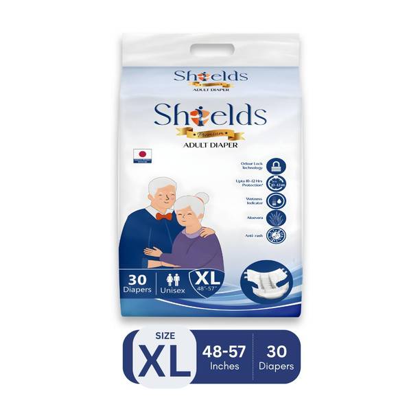Shields Premium Tape Style | Pack of 1 | Adult Diapers - XL