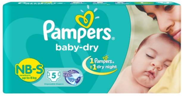 Pampers Baby dry diaper NBS nbs 5 PACK OF 1 - New Born