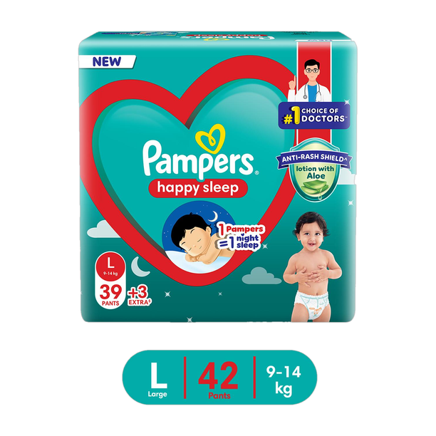 Pampers Happy Sleep Pant Diapers - L