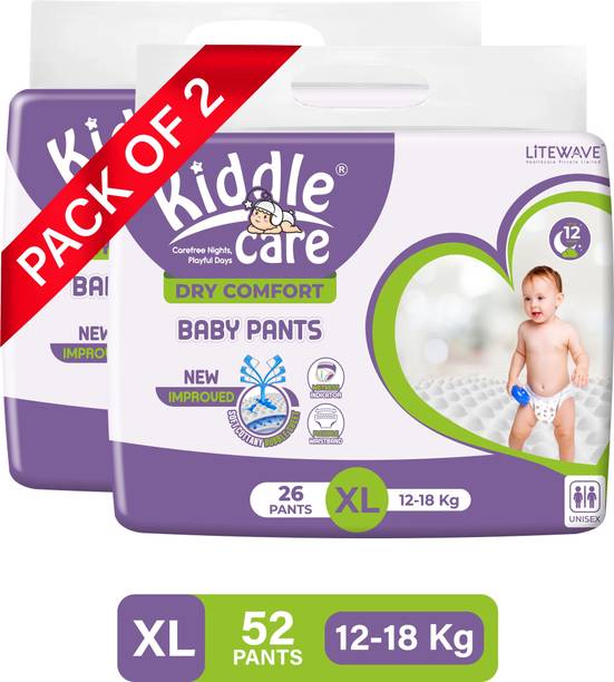 Kiddle Care Advance Soft Dry Comfort Extra Large Baby Pant Diapers 12 to 18 kg - XL