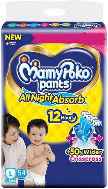 MamyPoko Pants All Night Absorb - Large (54 pieces) - L