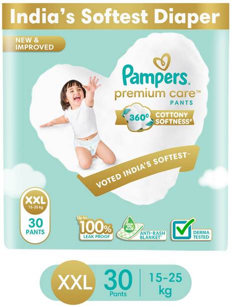 Pampers Premium Care Diaper Pants with 360 Cottony Softness - XXL