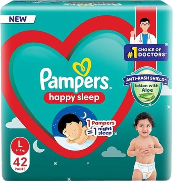 Pampers Happy Sleep Pant Style Baby Diaper Size large Pant Diapers - L