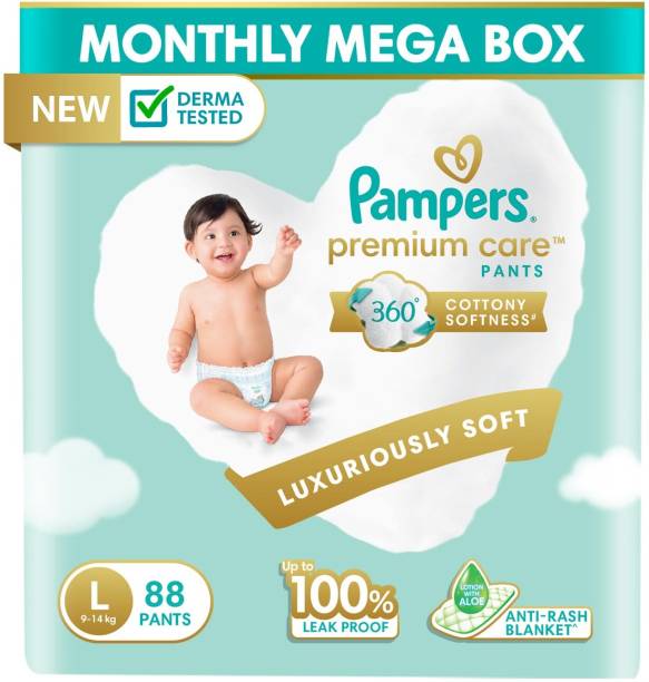 Pampers Premium Care Diaper Pants with 360 Cottony Softness - L